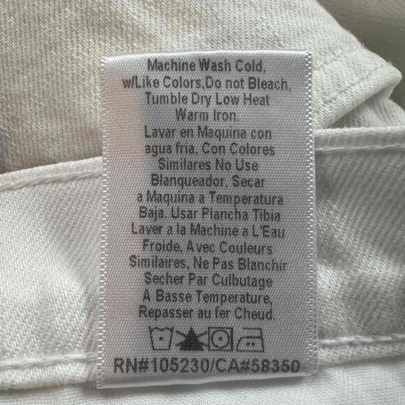 Current Elliott The Fling Jeans in Sugar Size 32 5-Pocket High Rise Stretch - Picture 15 of 15